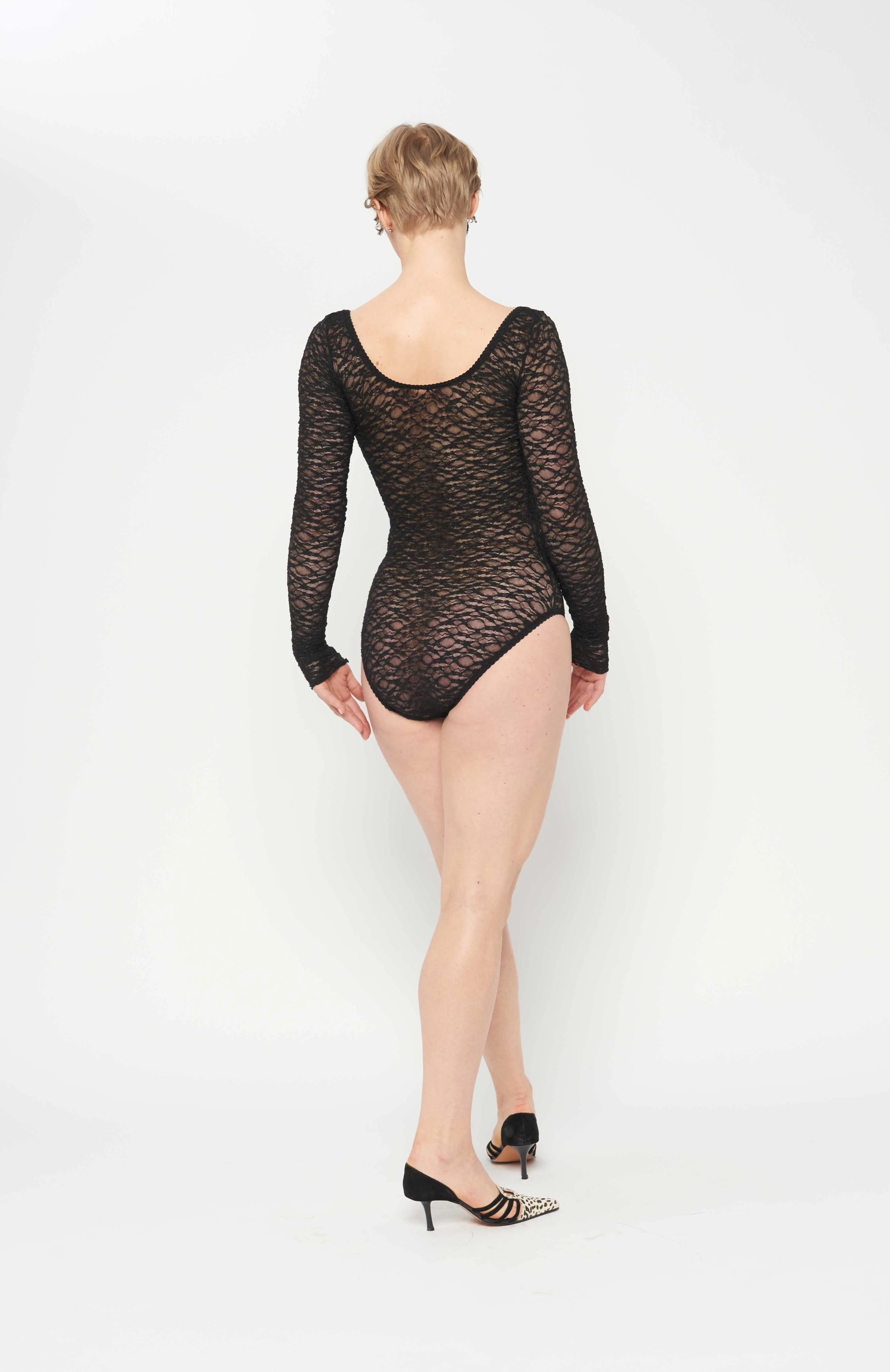 Lace Leotard / Black