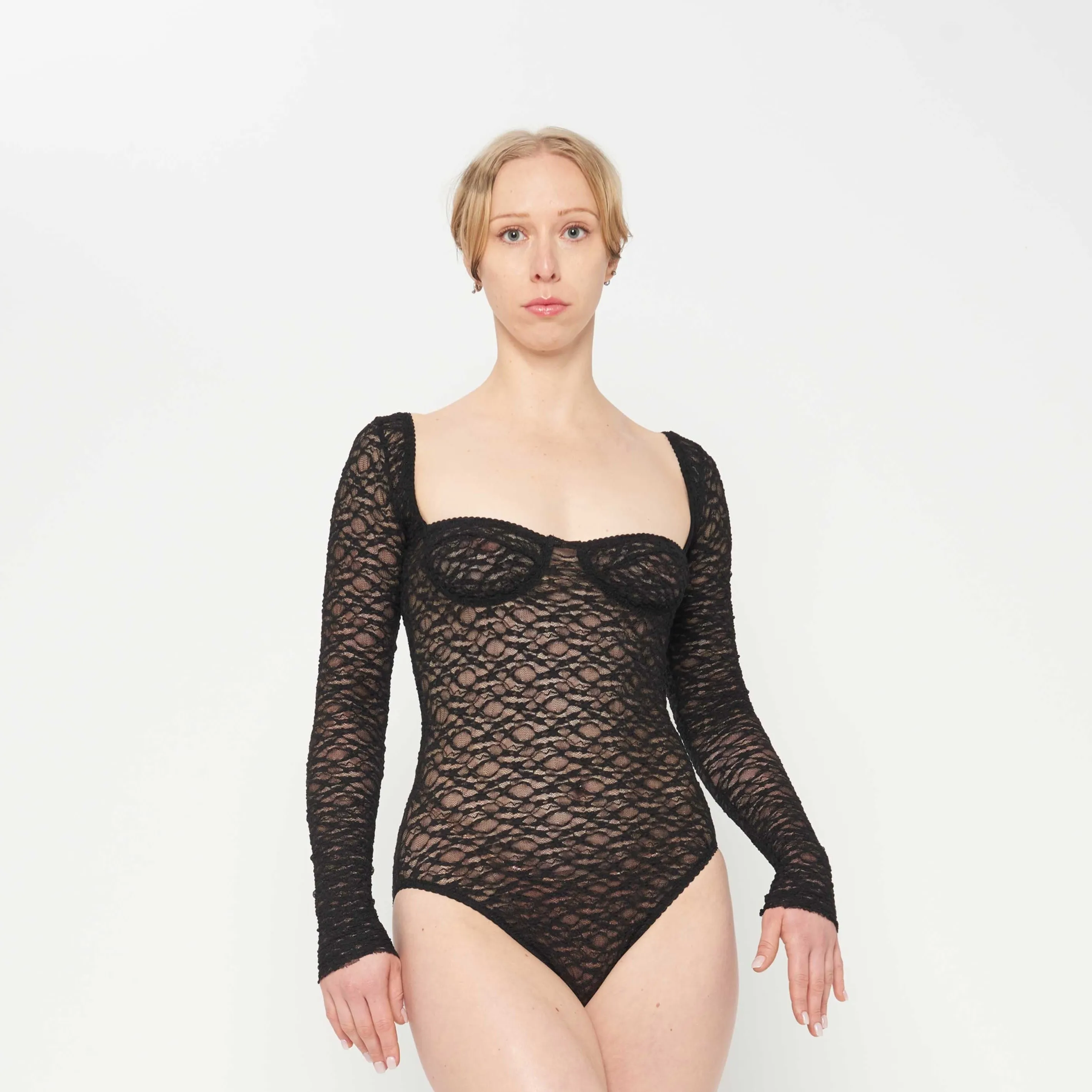 Lace Leotard / Black