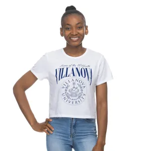 Ladies Villanova Wildcats Short Sleeve Crop