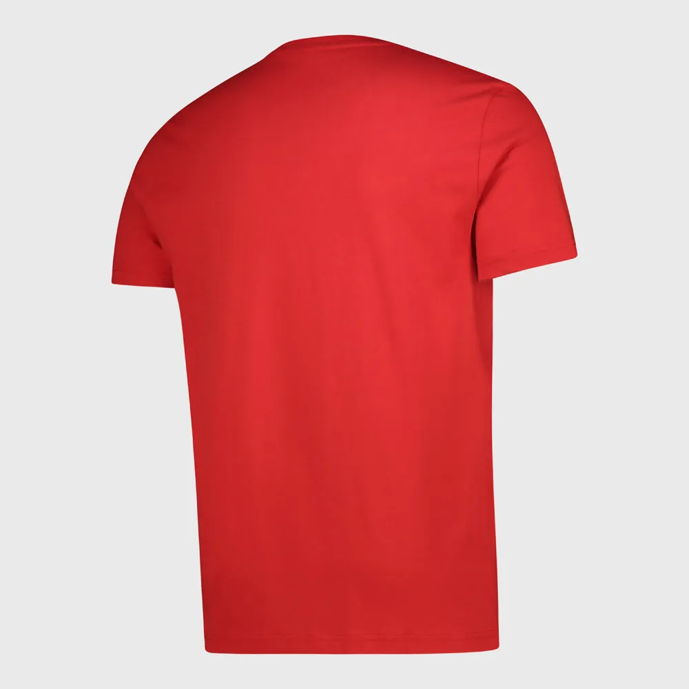 Le Coq Sportif Mens Core Graphic Tee SS No. 1 Red/White _ 180617 _ Red