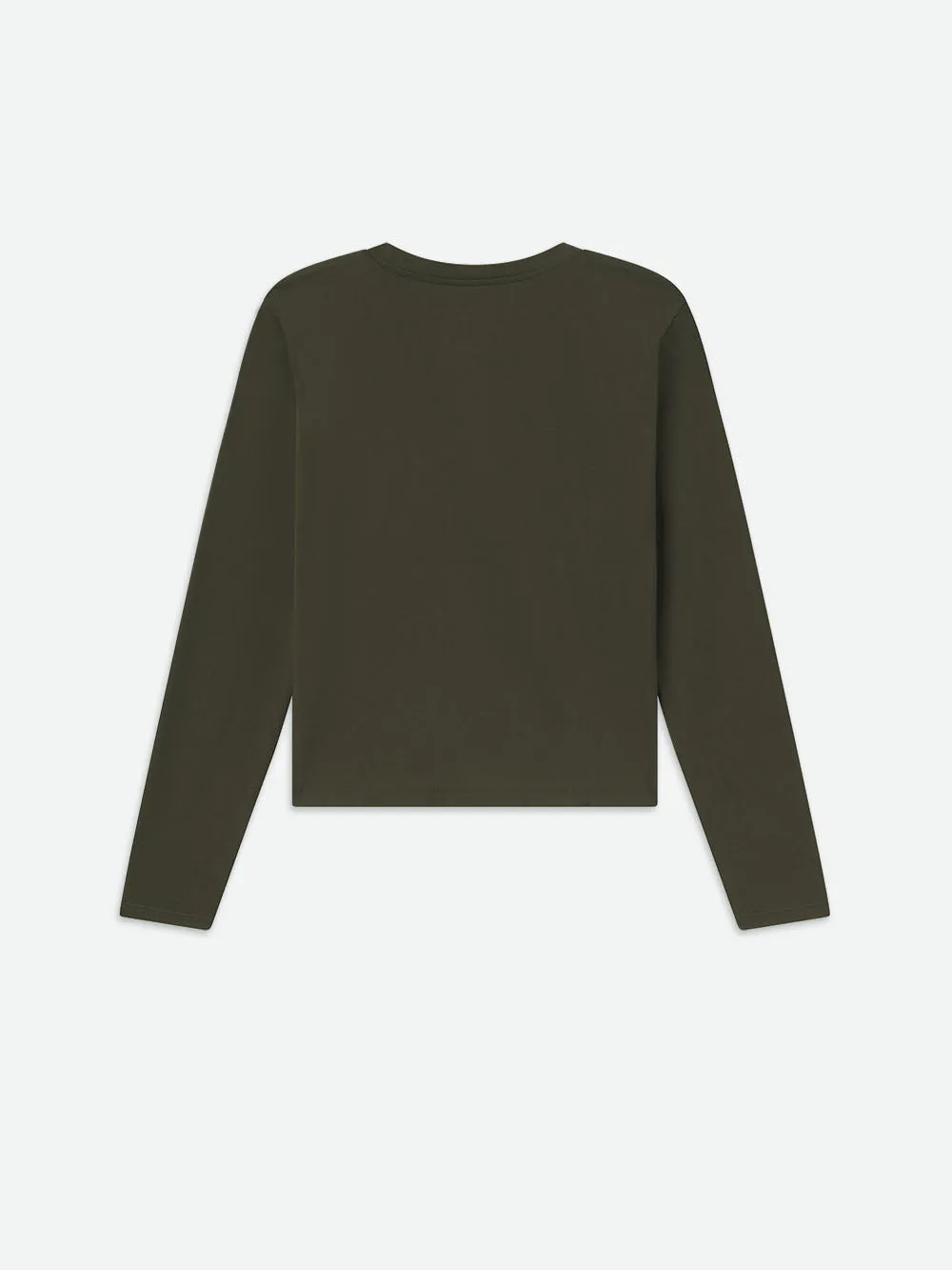 Long Sleeve Baby Tee -- Rich Military