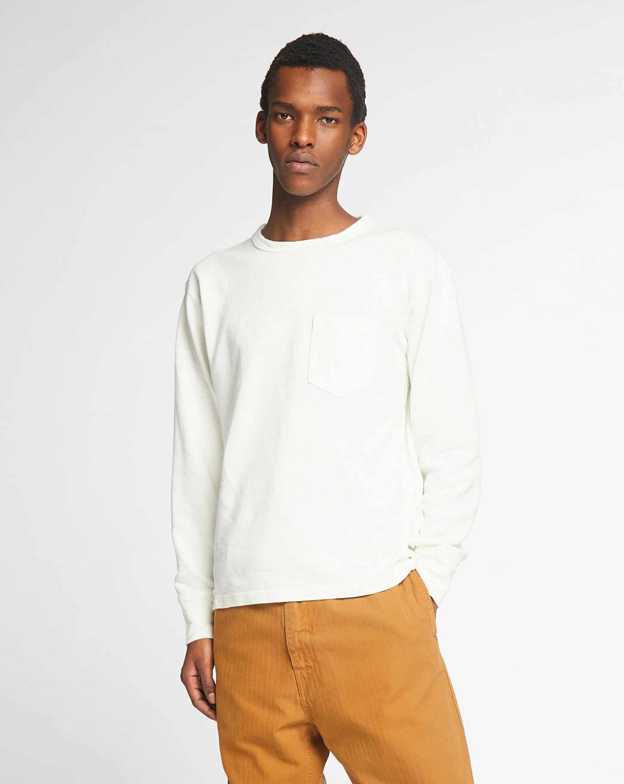 L/S Pocket T Military Jersey Natural