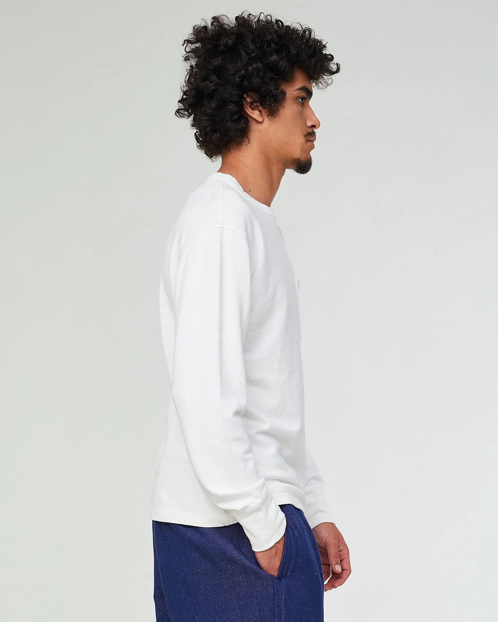 L/S Pocket T Military Jersey Natural