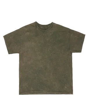 MAGIC RIVER BRANDED - Mineral Wash Tees - Kale