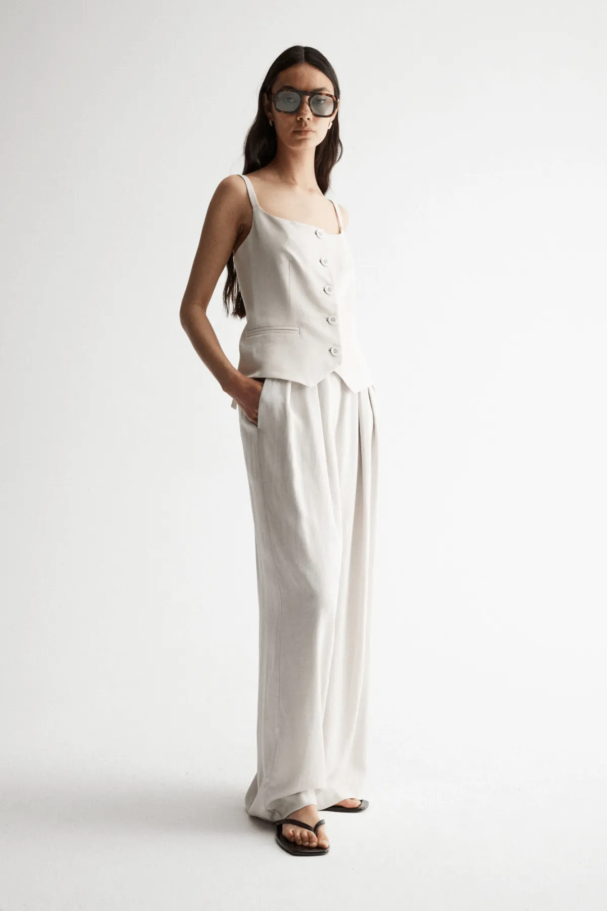 MALA VEST ECRU