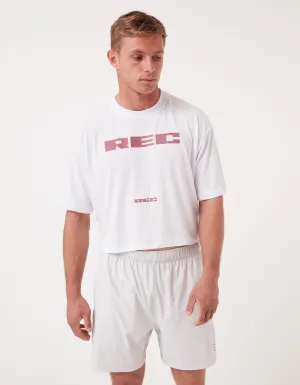 Mens Oxy Float Crop = Tee White