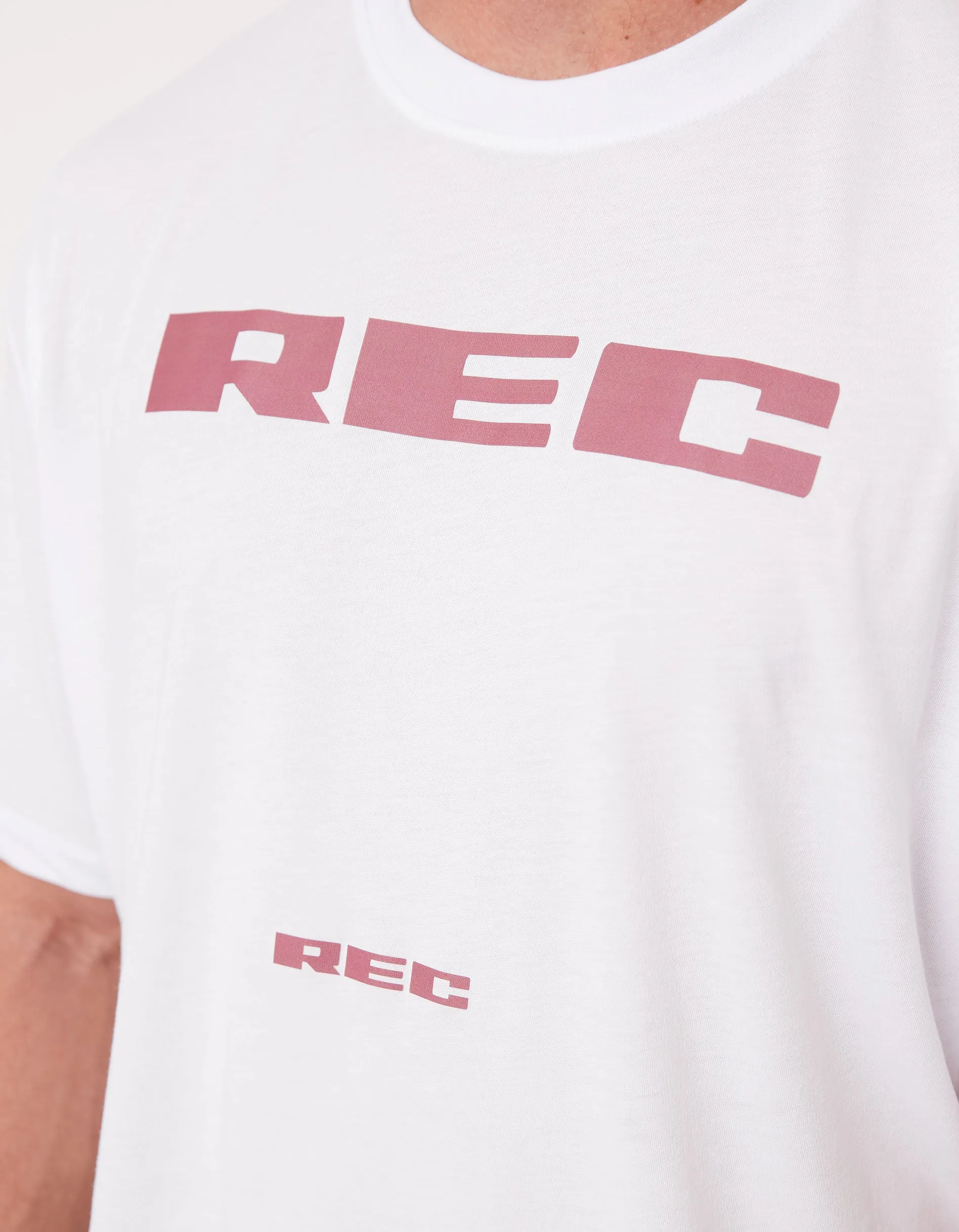 Mens Oxy Float Crop = Tee White