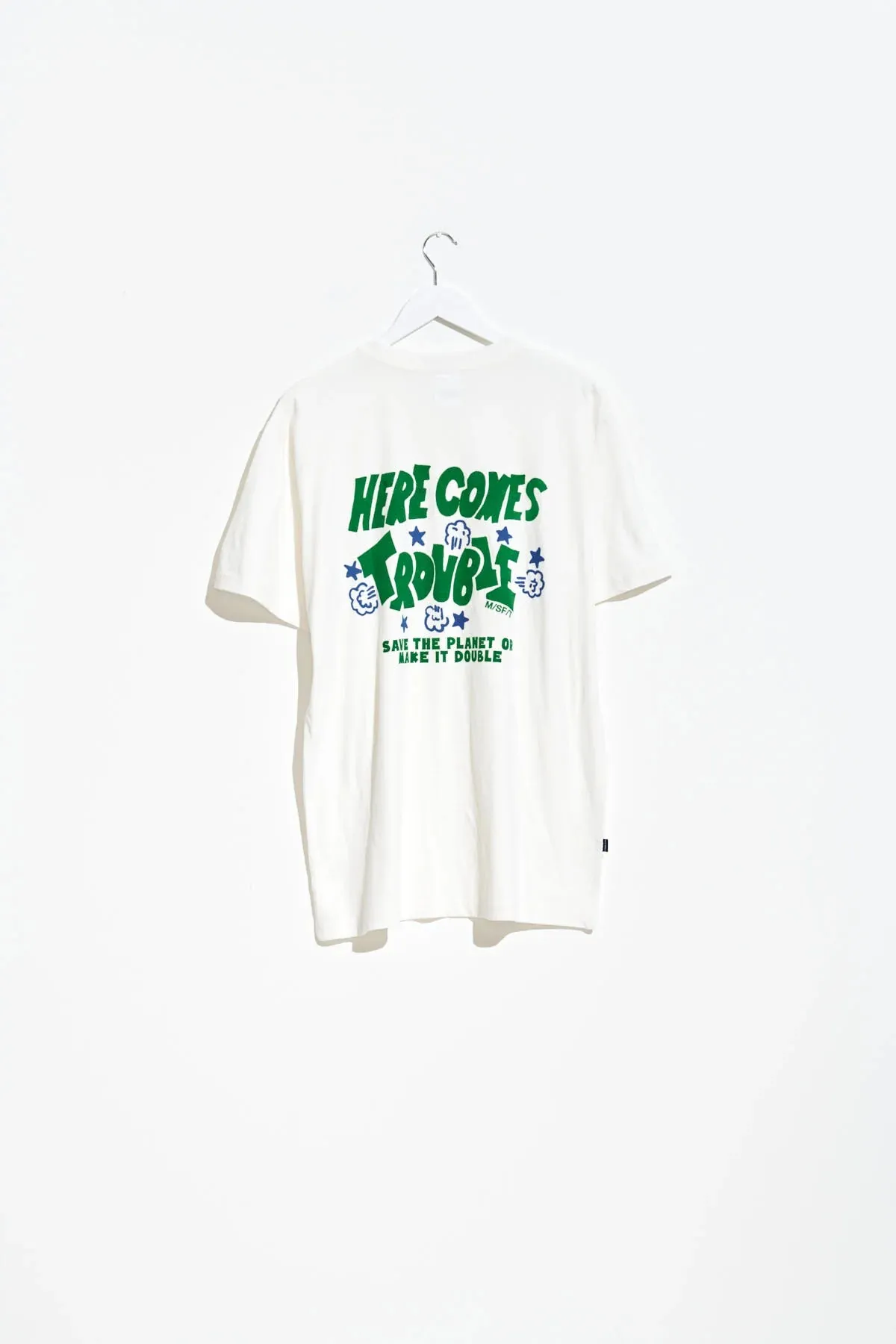 MISFIT ALL FOR NOTHING 50/50 TEE - WASHED WHITE