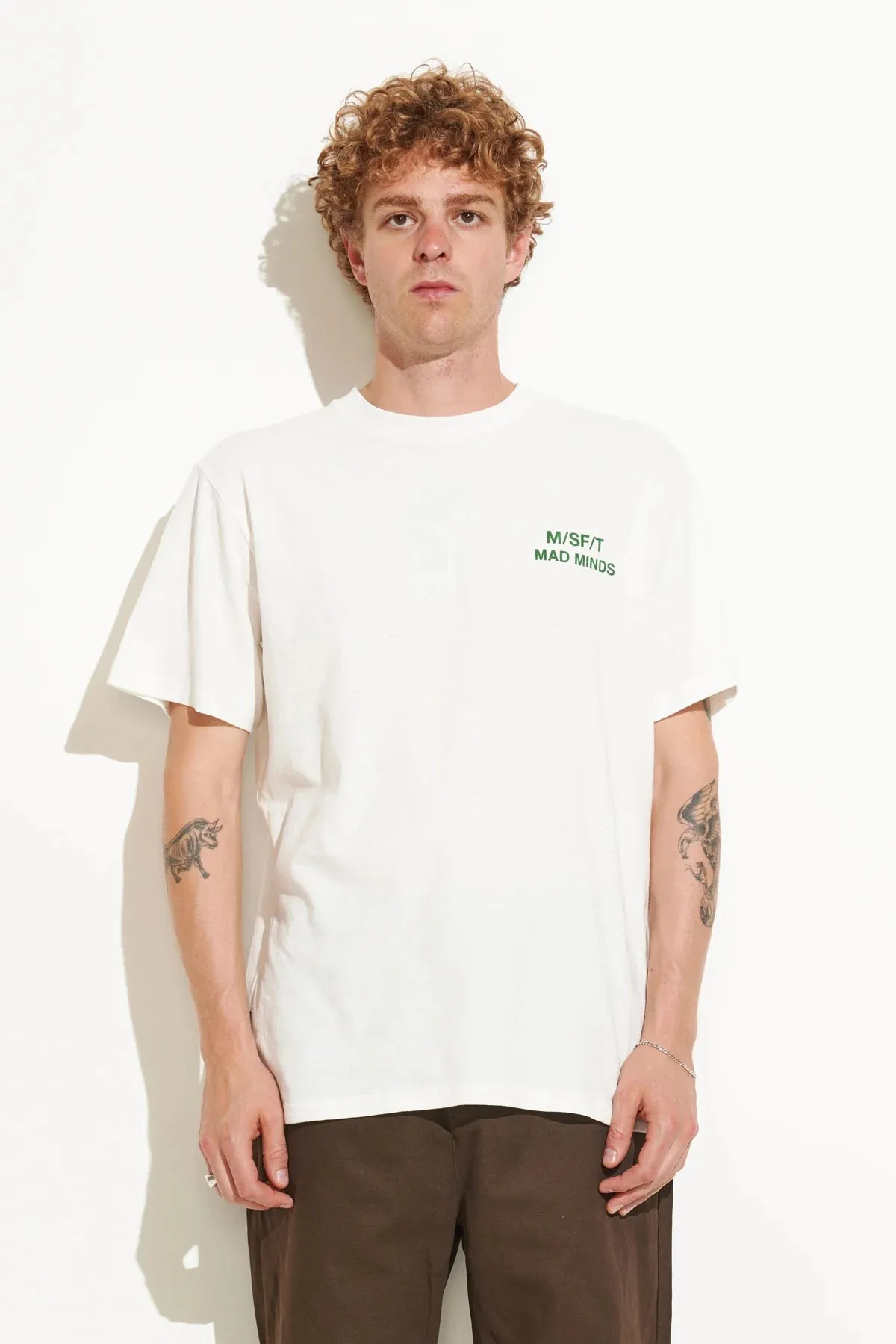MISFIT ALL FOR NOTHING 50/50 TEE - WASHED WHITE