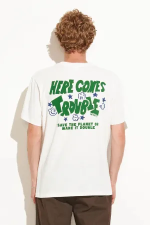MISFIT ALL FOR NOTHING 50/50 TEE - WASHED WHITE