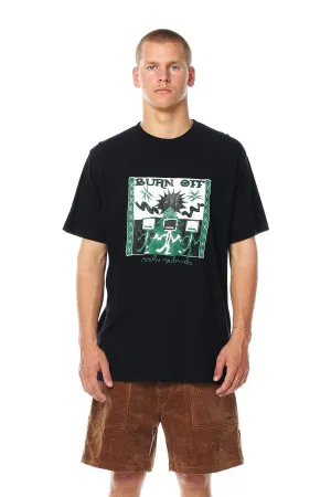 MISFIT BURN OFF 50/50 TEE - PITCH BLACK