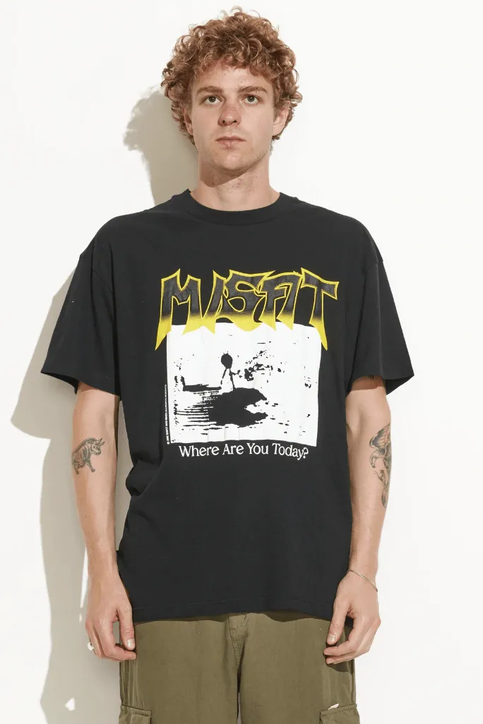 MISFIT COAL CELLAR 50/50 AAA SS TEE - PIGMENT BLACK