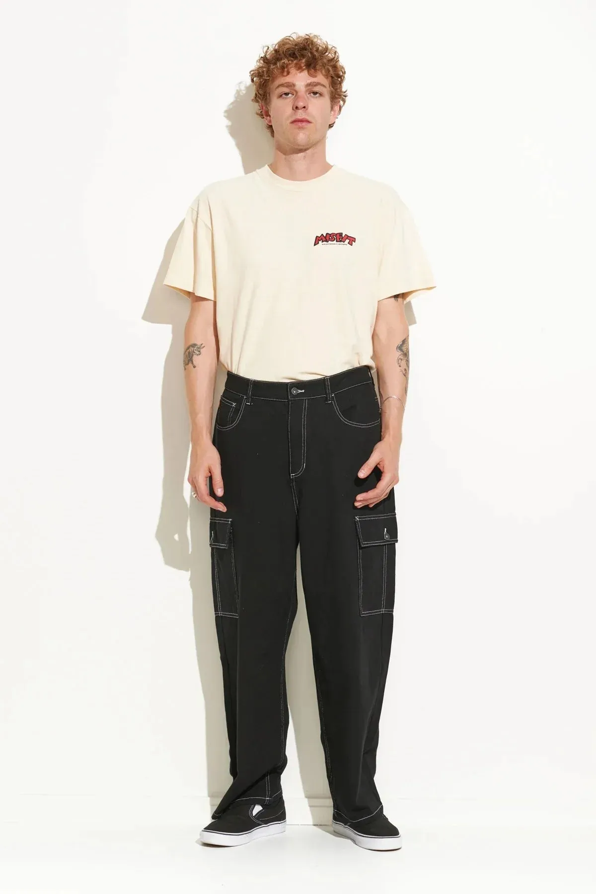 MISFIT EAST MASH PANT -  BLACK