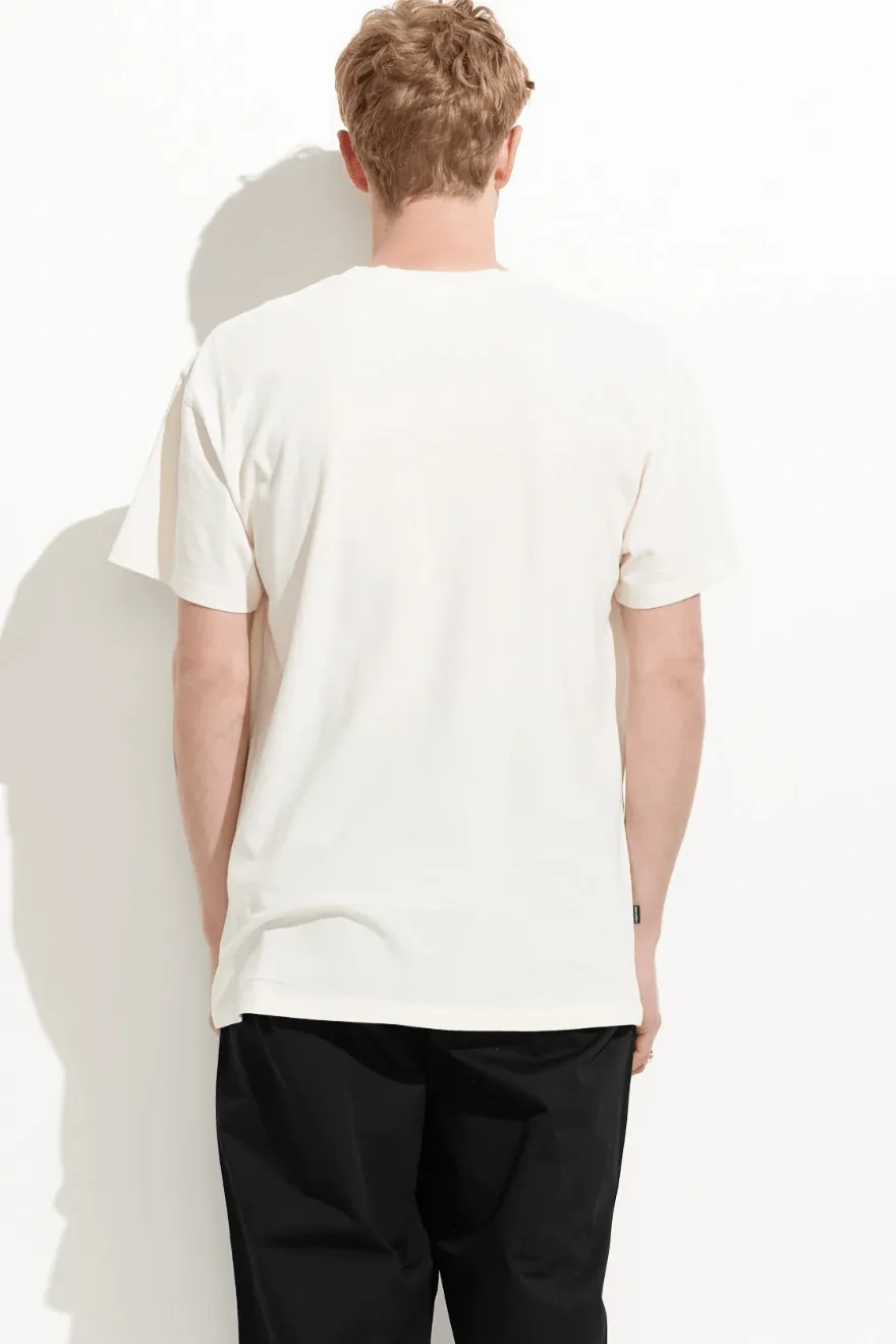 MISFIT HOONHEADS 50/50. TEE - PIGMENT THRIFT WHITE