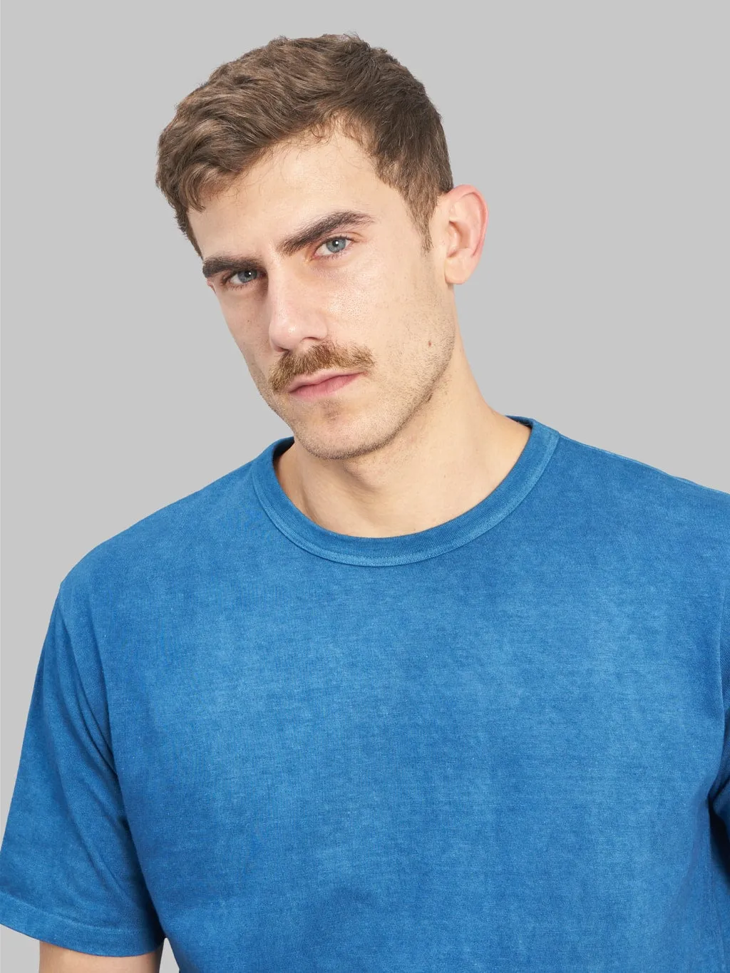 Momotaro MXTS1004 Natural Indigo Hand Dyed T-shirt