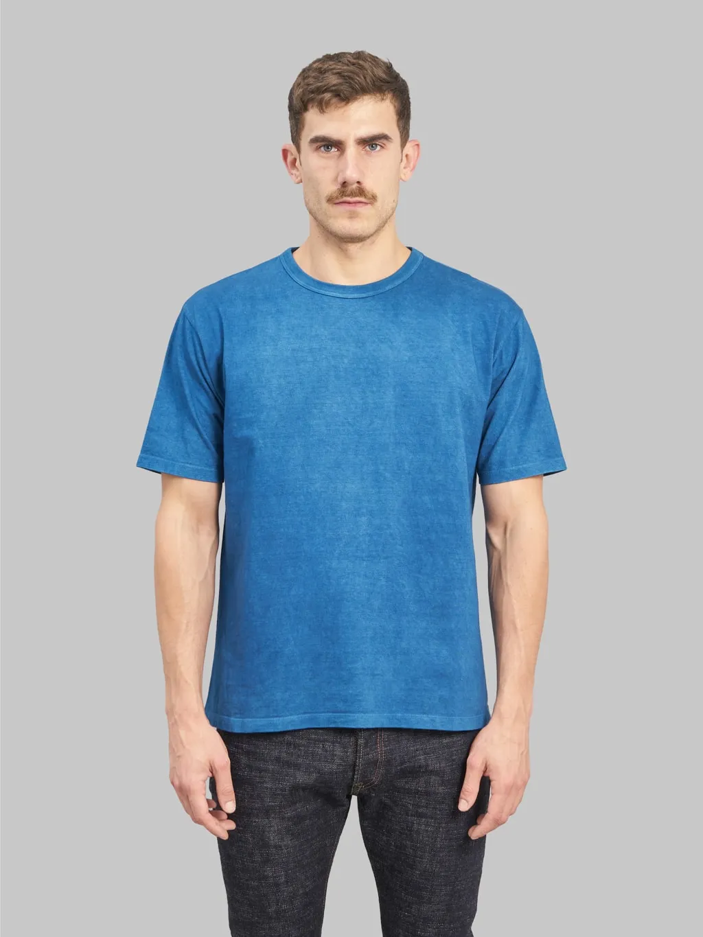 Momotaro MXTS1004 Natural Indigo Hand Dyed T-shirt