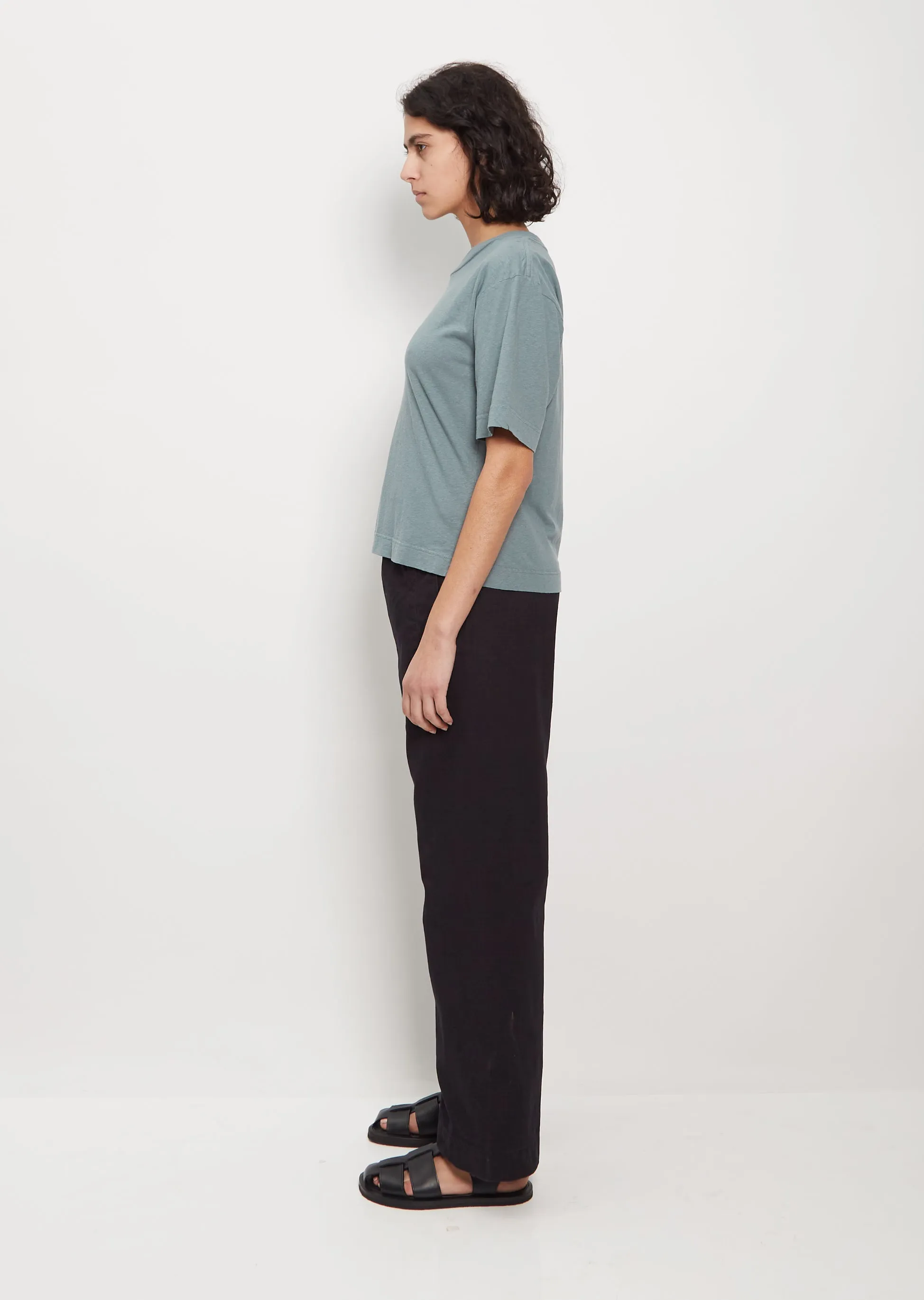 Organic Cotton & Linen Simple T-Shirt
