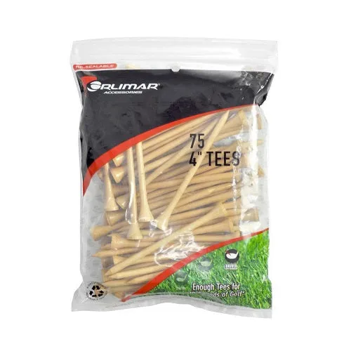Orlimar Wood Golf Tees -  4"