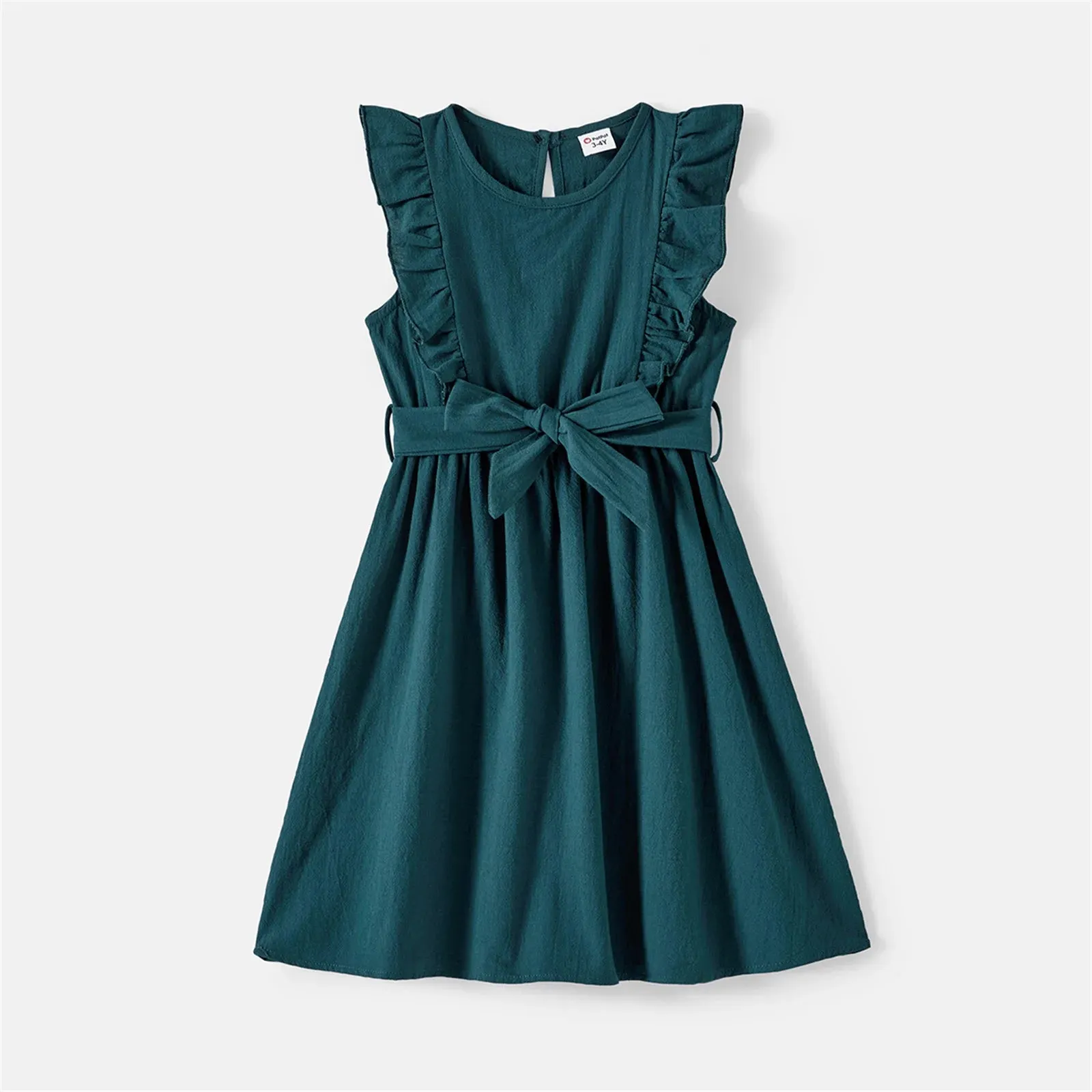 PatPat Family Matching Outfits – Knot Front Cami Dresses & Colorblock Short-sleeve Tee Sets