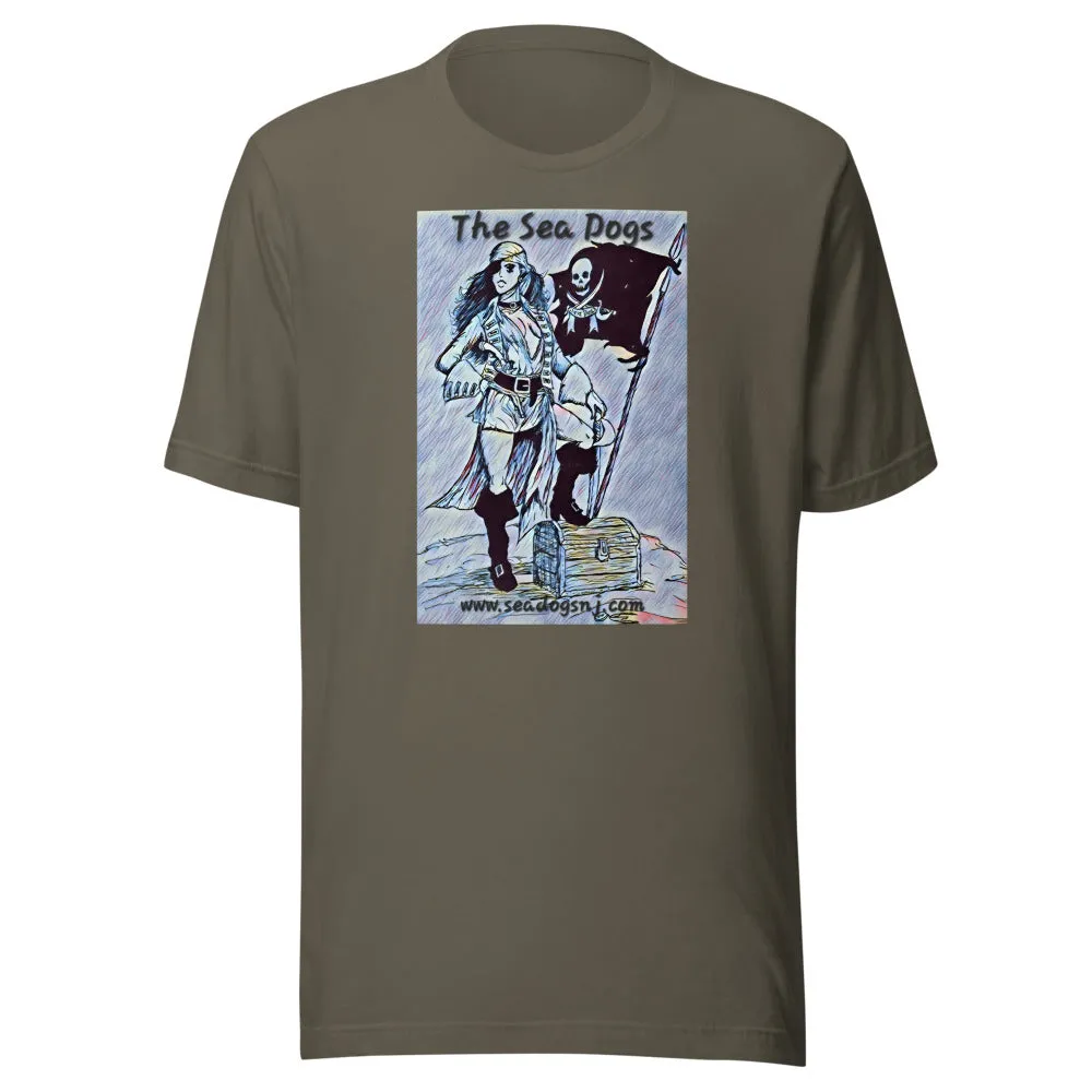 Pirate Girl - Blue - Staple T-Shirt