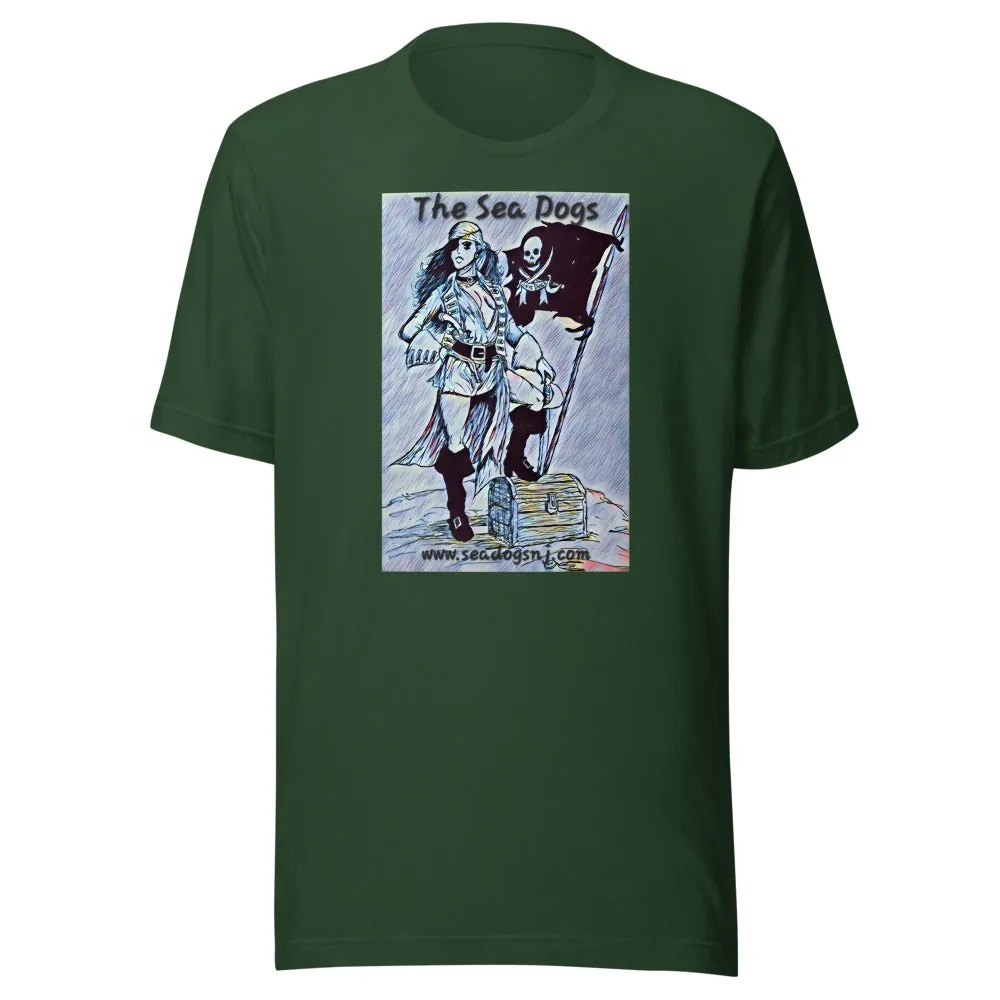 Pirate Girl - Blue - Staple T-Shirt