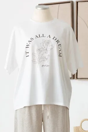 Plus Size "It Was All a Dream" Graphic T-Shirt