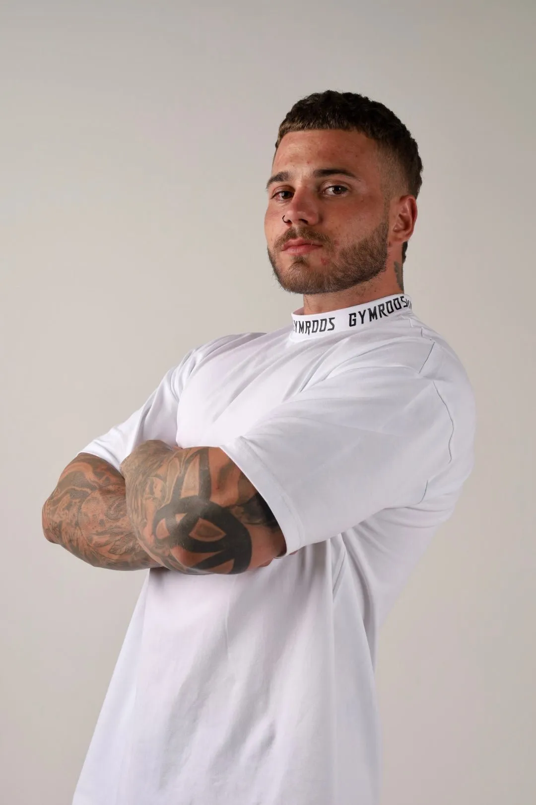 Premium Neck Tee - White