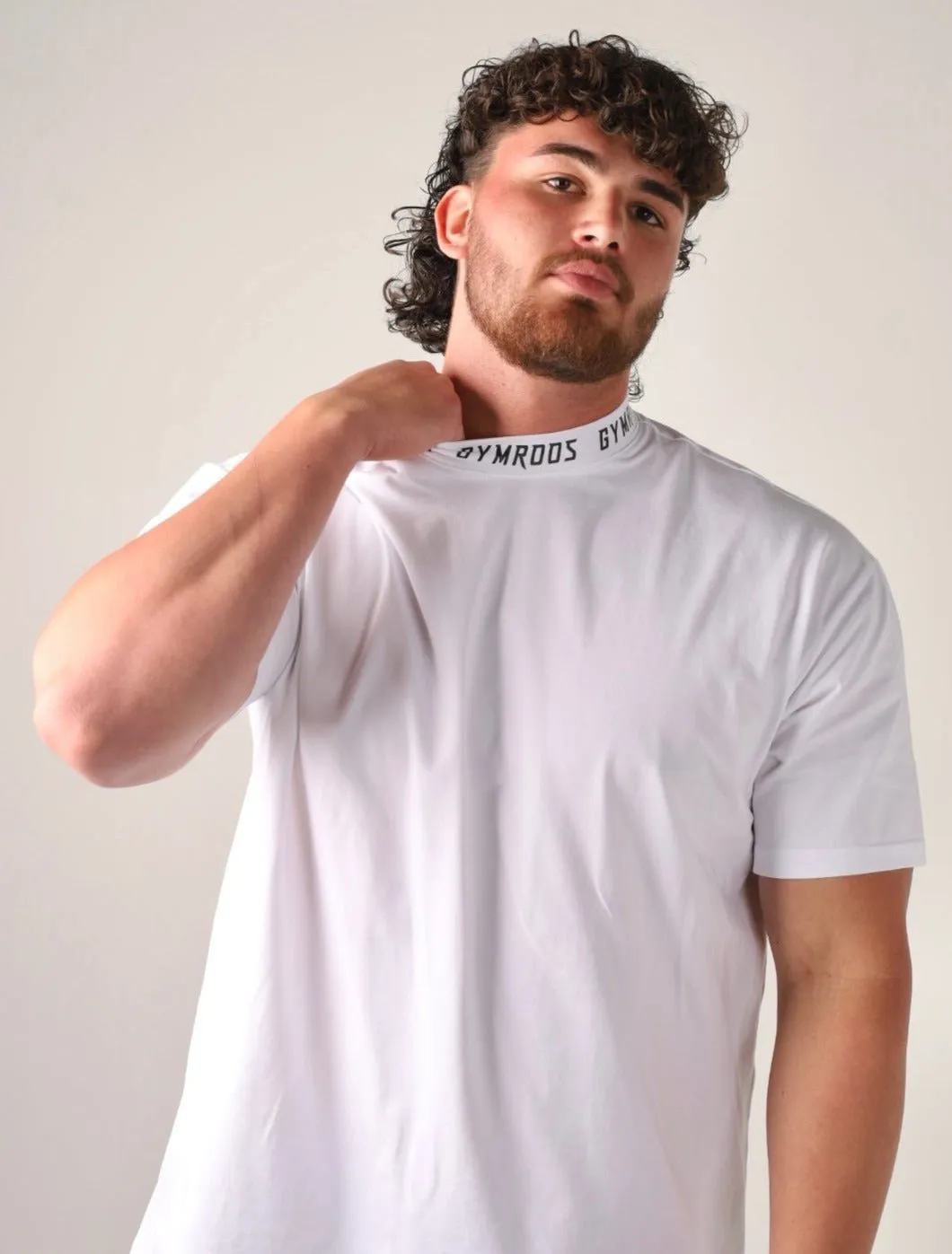 Premium Neck Tee - White