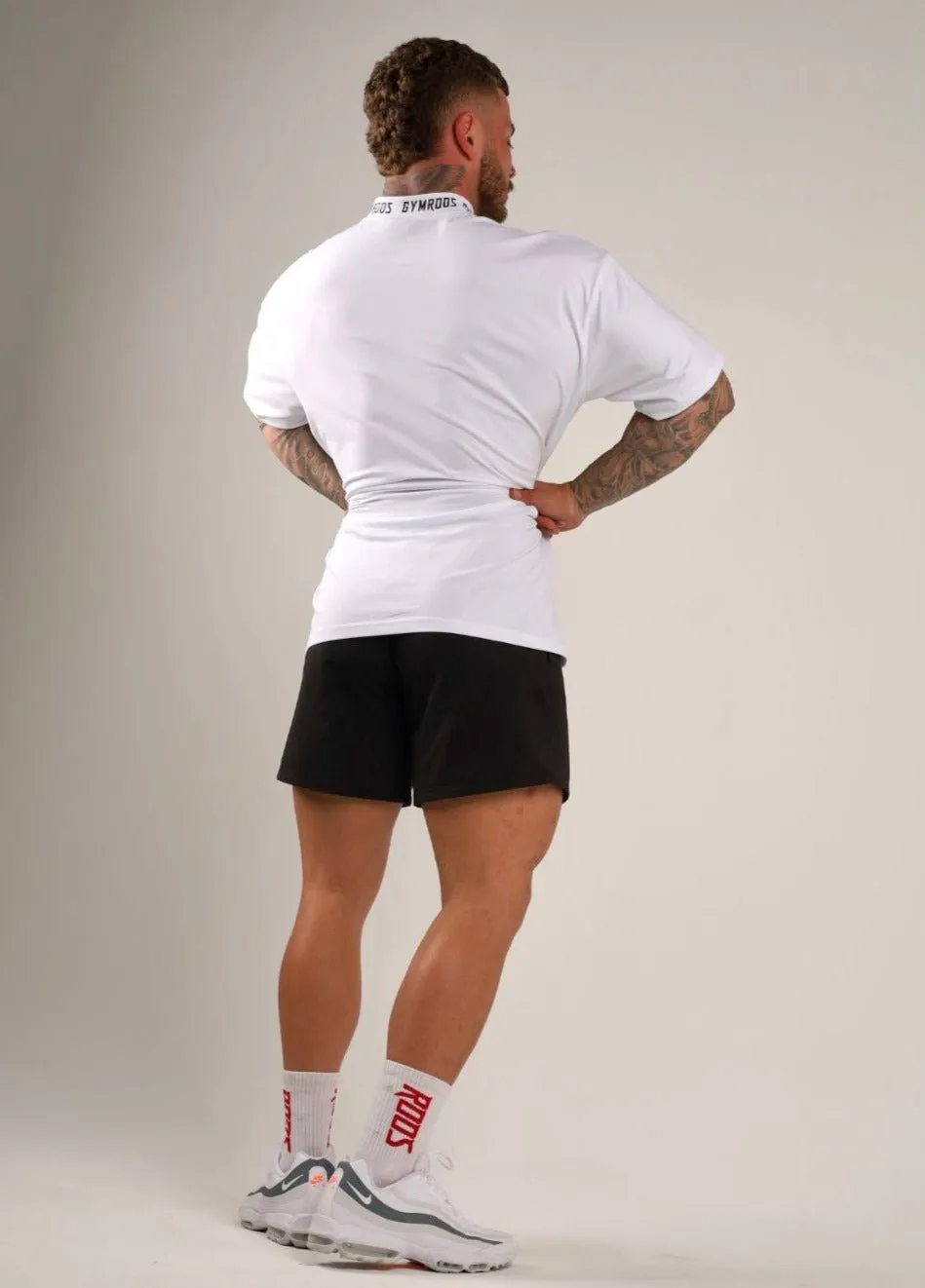 Premium Neck Tee - White