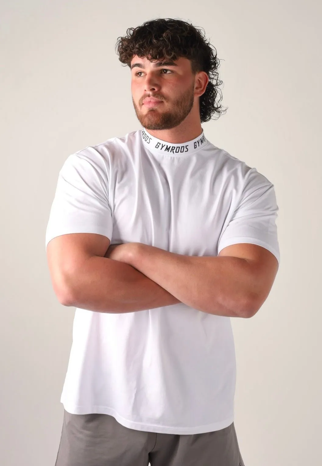 Premium Neck Tee - White