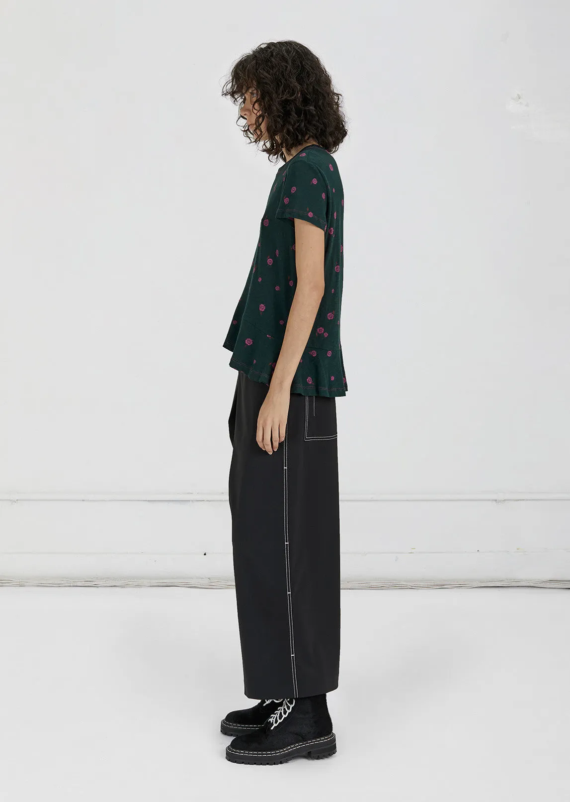 Printed Asymmetric T-Shirt