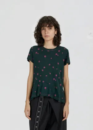 Printed Asymmetric T-Shirt