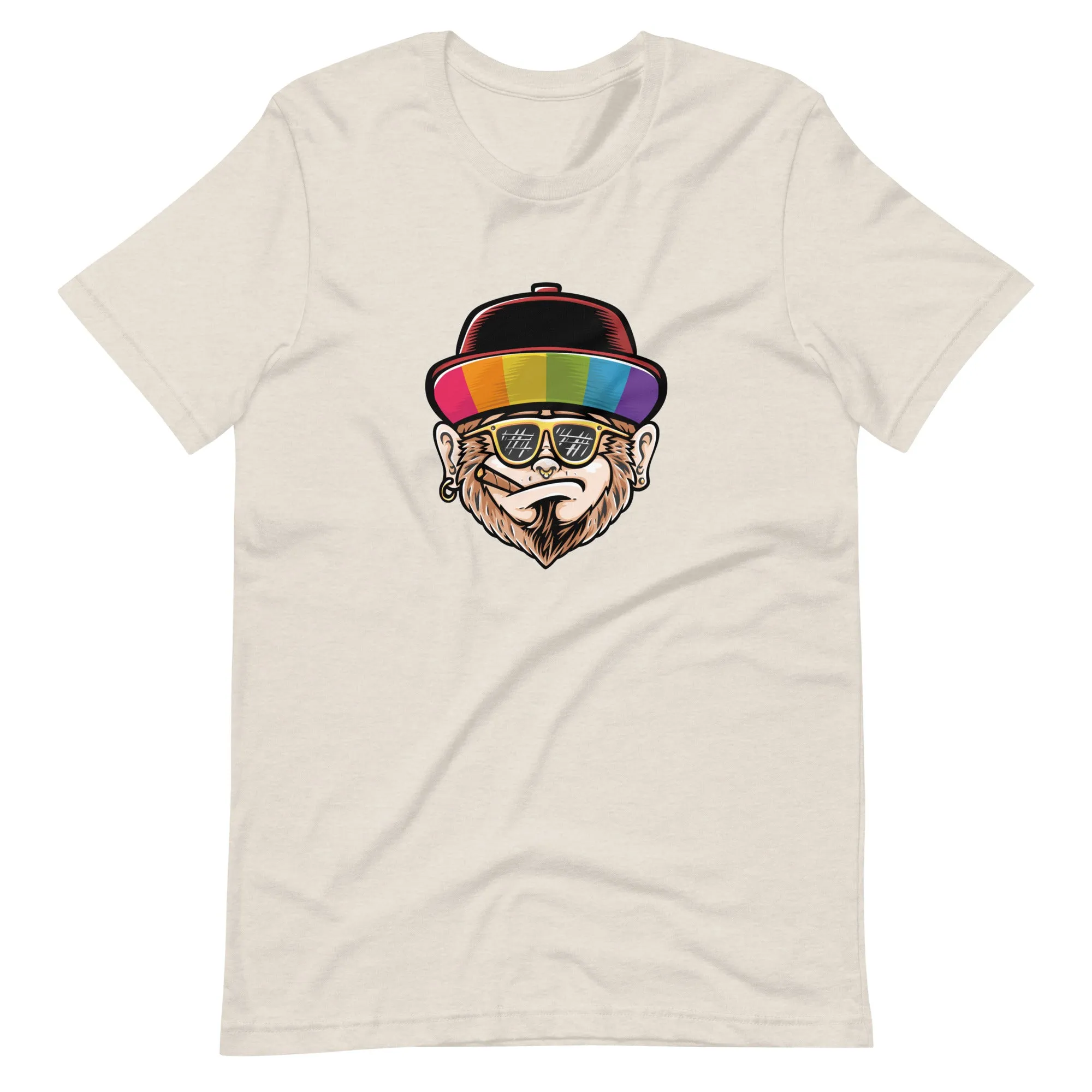 Rainbow Hat Monkey T-Shirt
