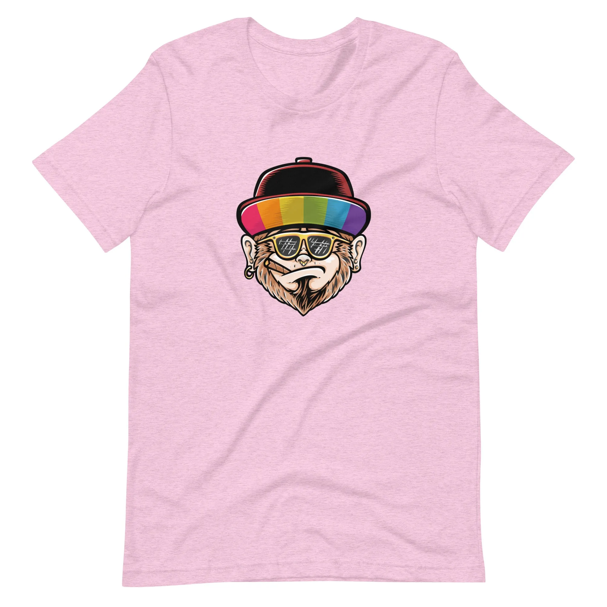 Rainbow Hat Monkey T-Shirt