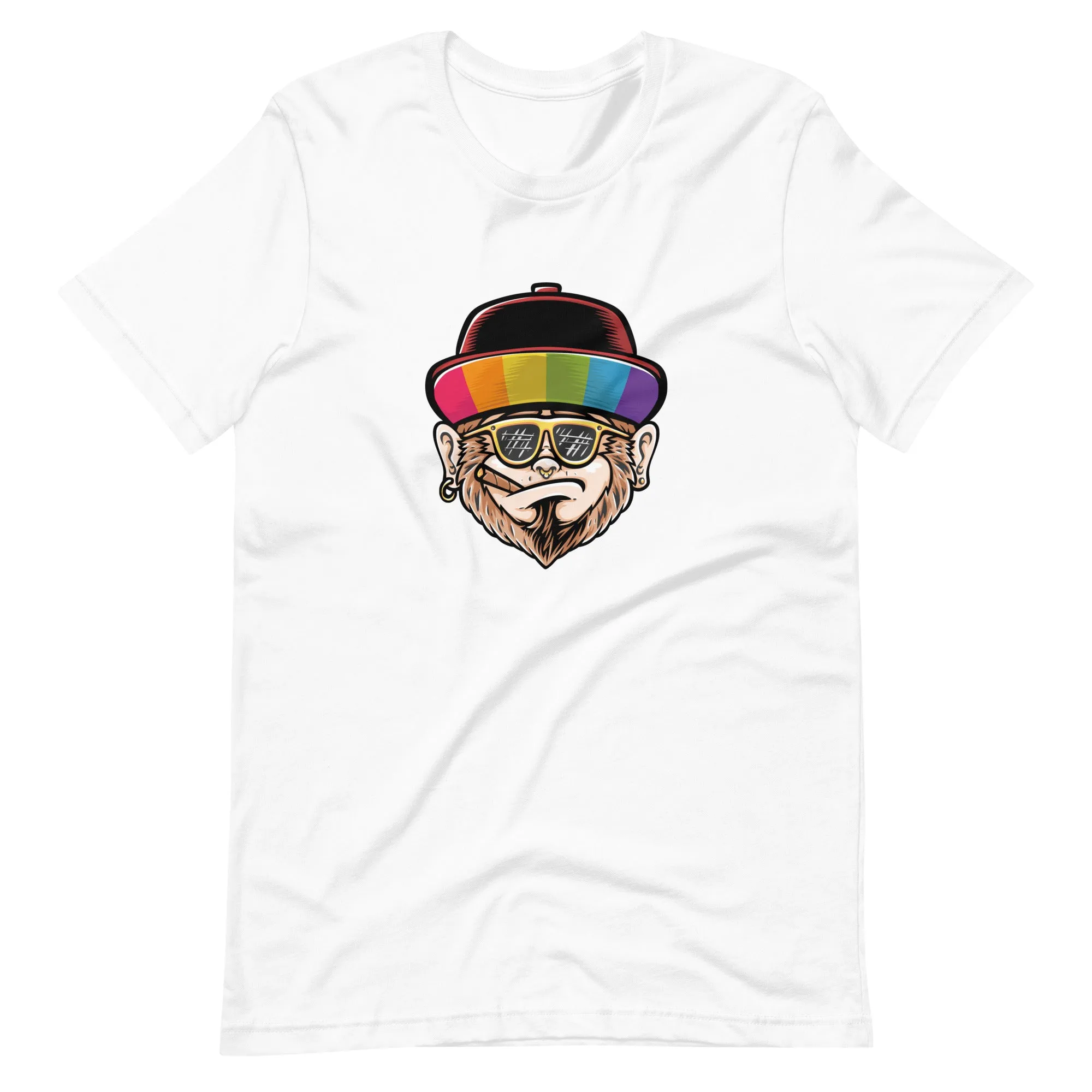 Rainbow Hat Monkey T-Shirt