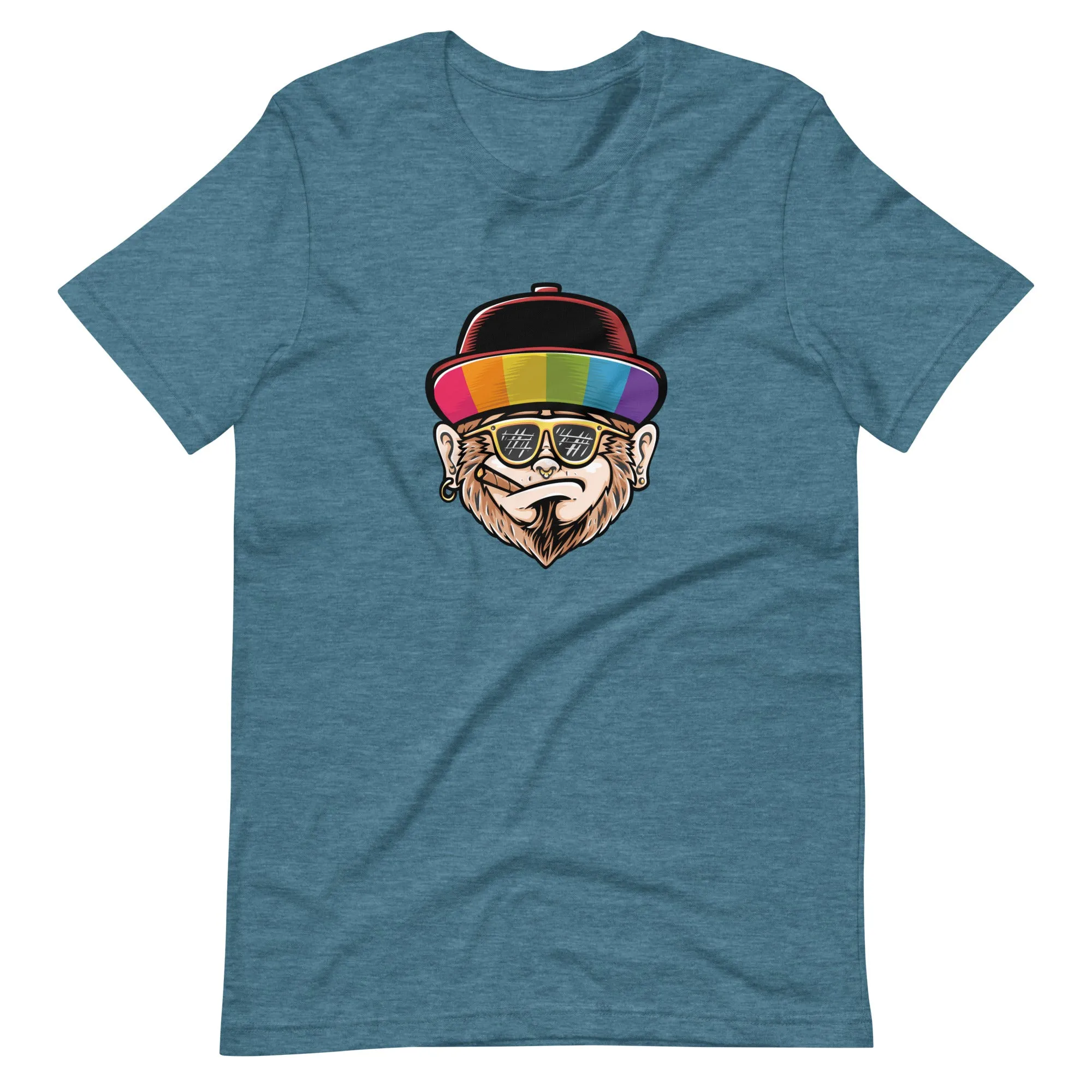 Rainbow Hat Monkey T-Shirt