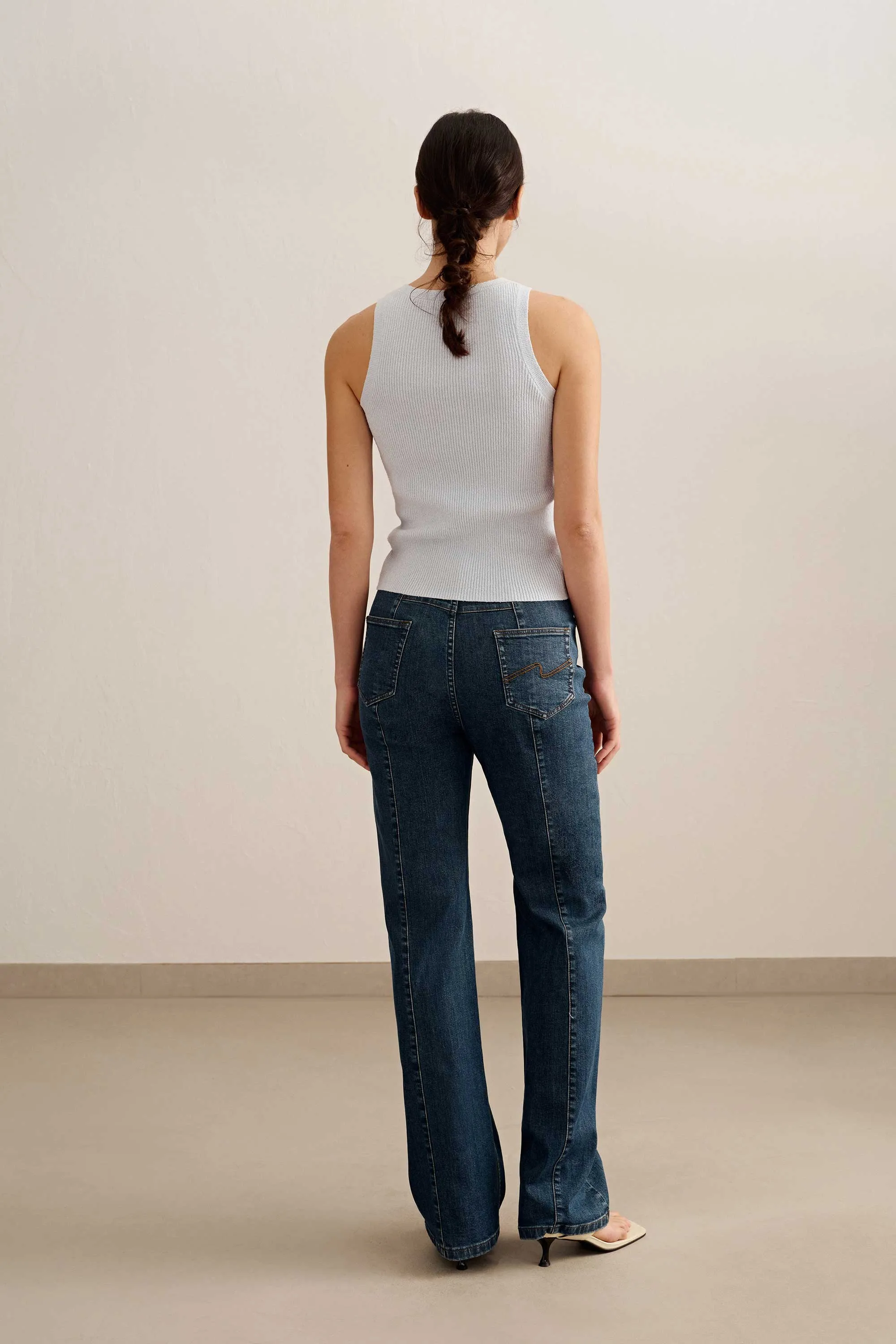 Ribbed Bouclé Tank