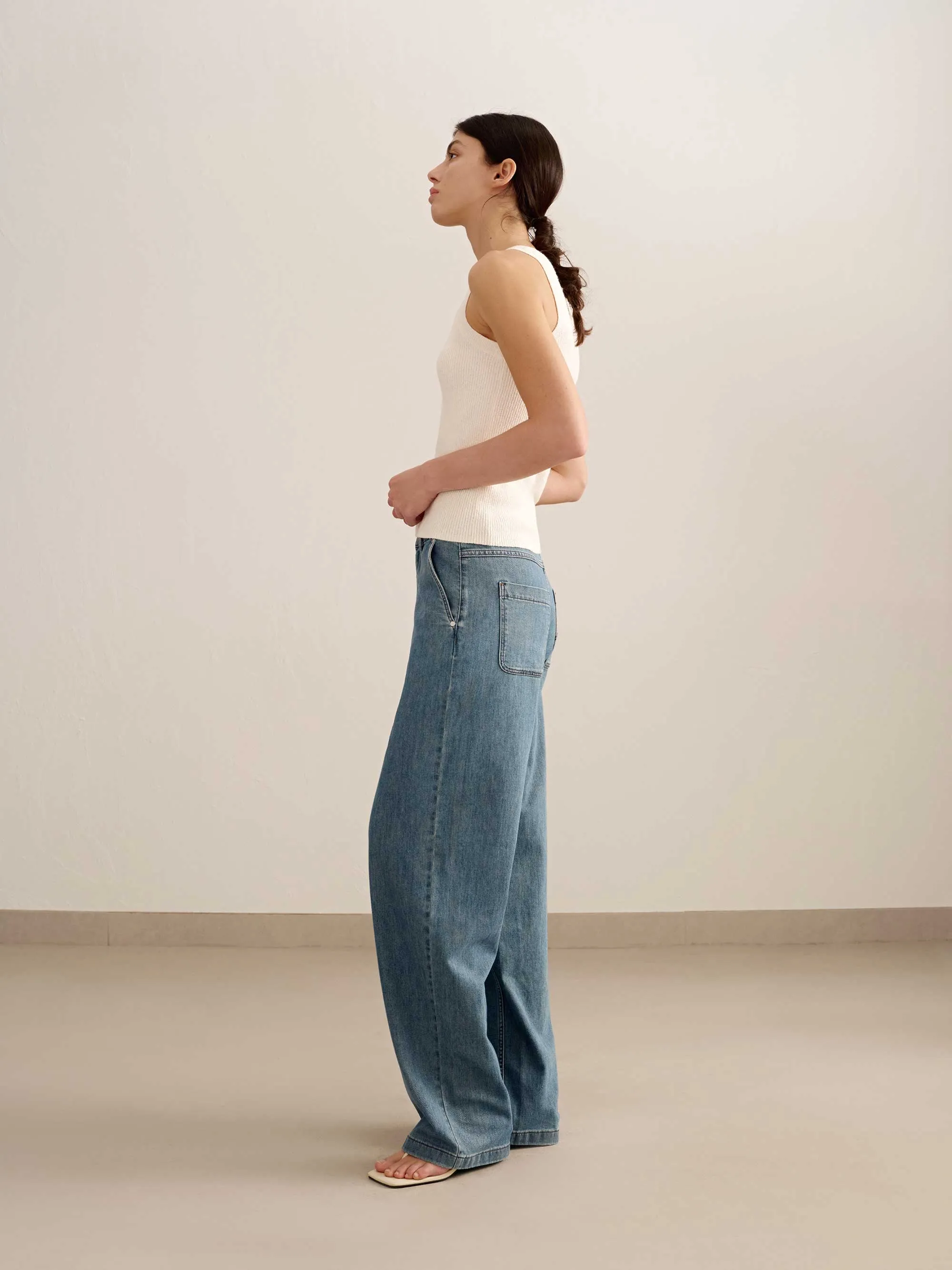 Ribbed Bouclé Tank