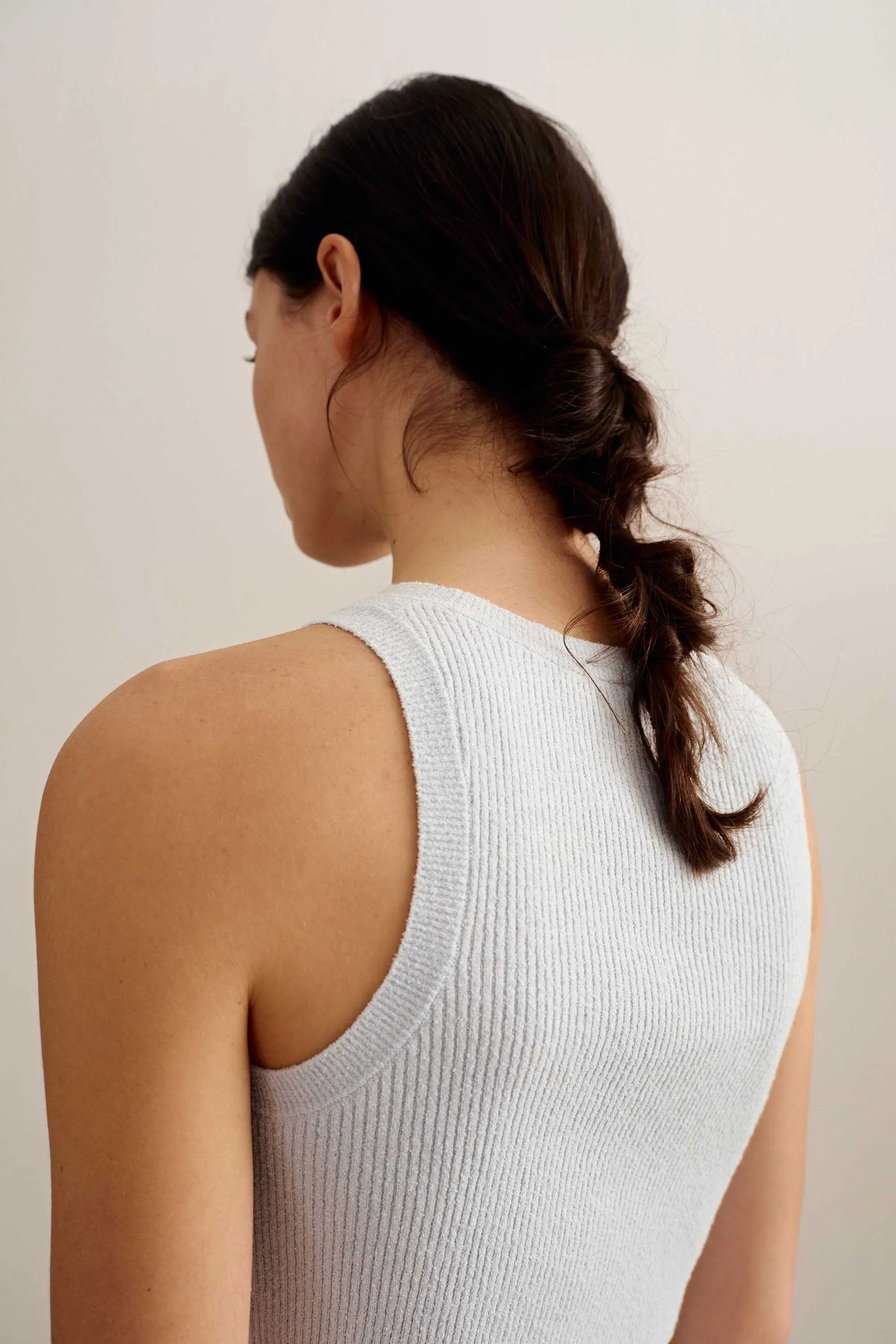Ribbed Bouclé Tank