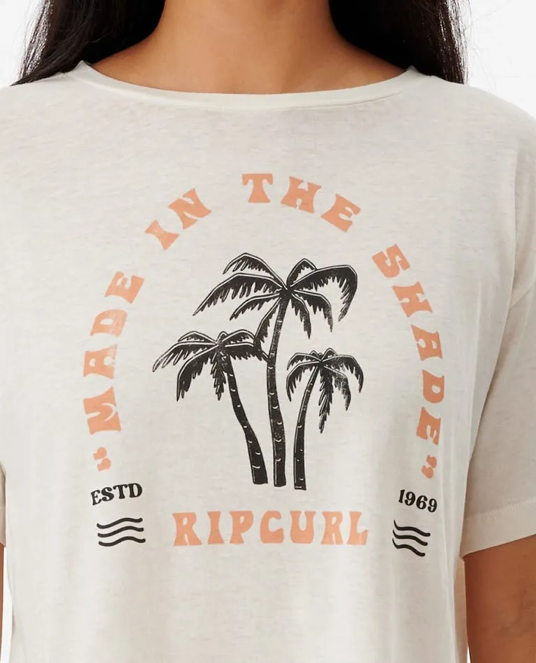 Rip Curl Havana Shade Crop Tee-Bone
