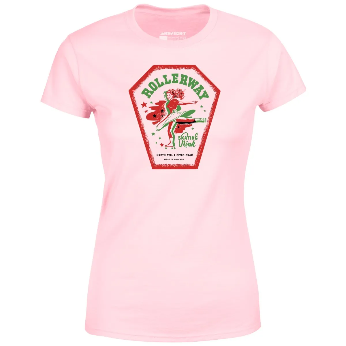 Rollerway - Chicago, IL - Vintage Roller Rink - Women's T-Shirt