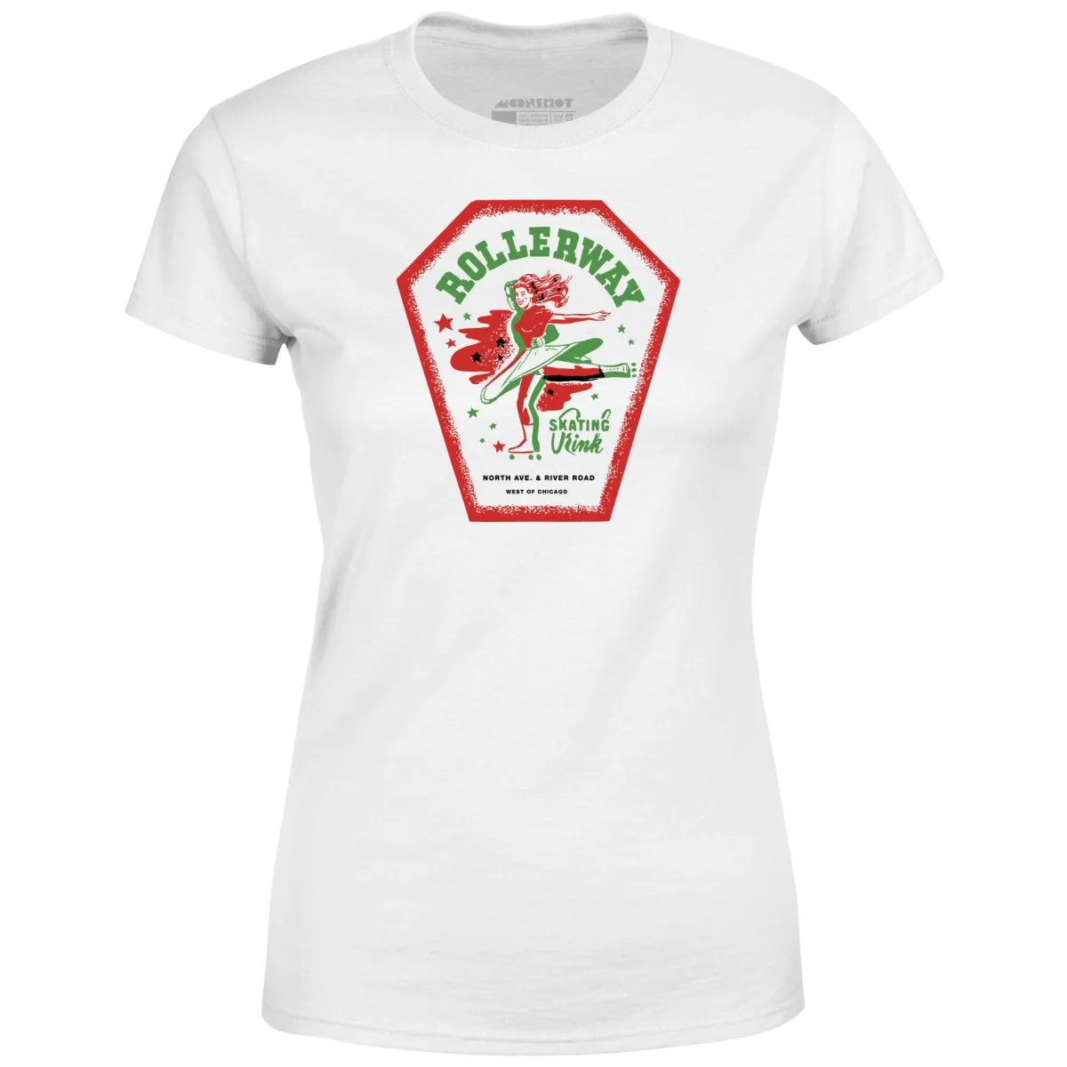 Rollerway - Chicago, IL - Vintage Roller Rink - Women's T-Shirt