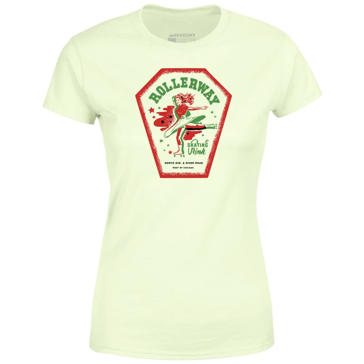 Rollerway - Chicago, IL - Vintage Roller Rink - Women's T-Shirt