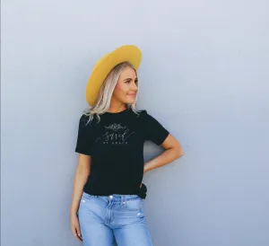 Saved by Grace Tee - Black