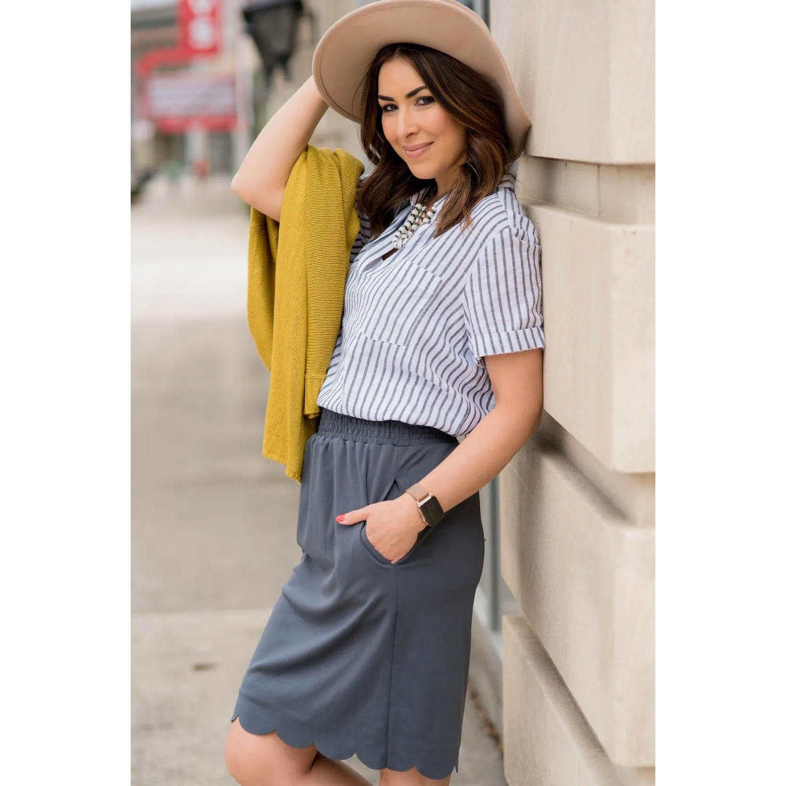 Scalloped Bottom Skirt