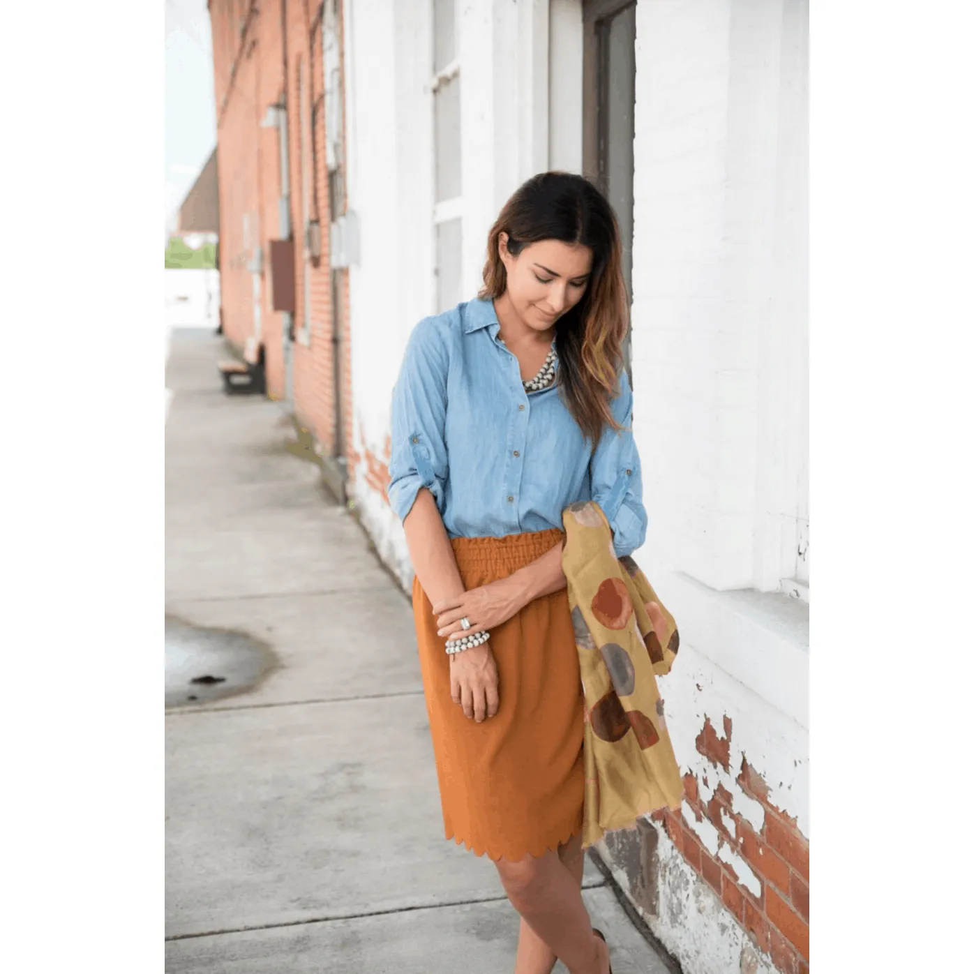 Scalloped Bottom Skirt