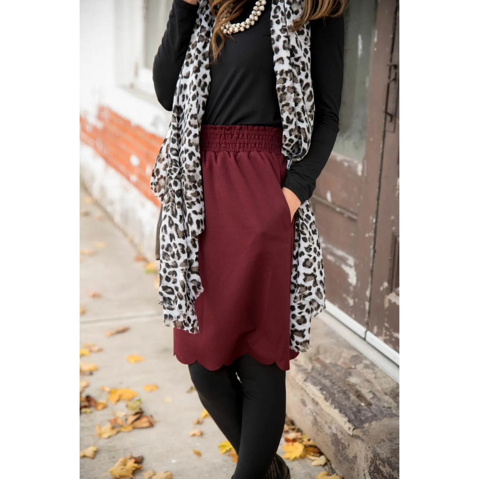 Scalloped Bottom Skirt