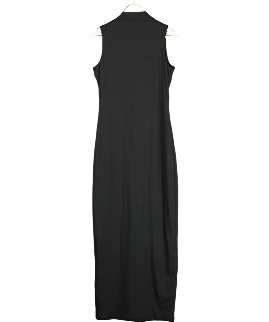SKIMS Black Fits Everybody Mock Neck Sleeveless Dress UK XL