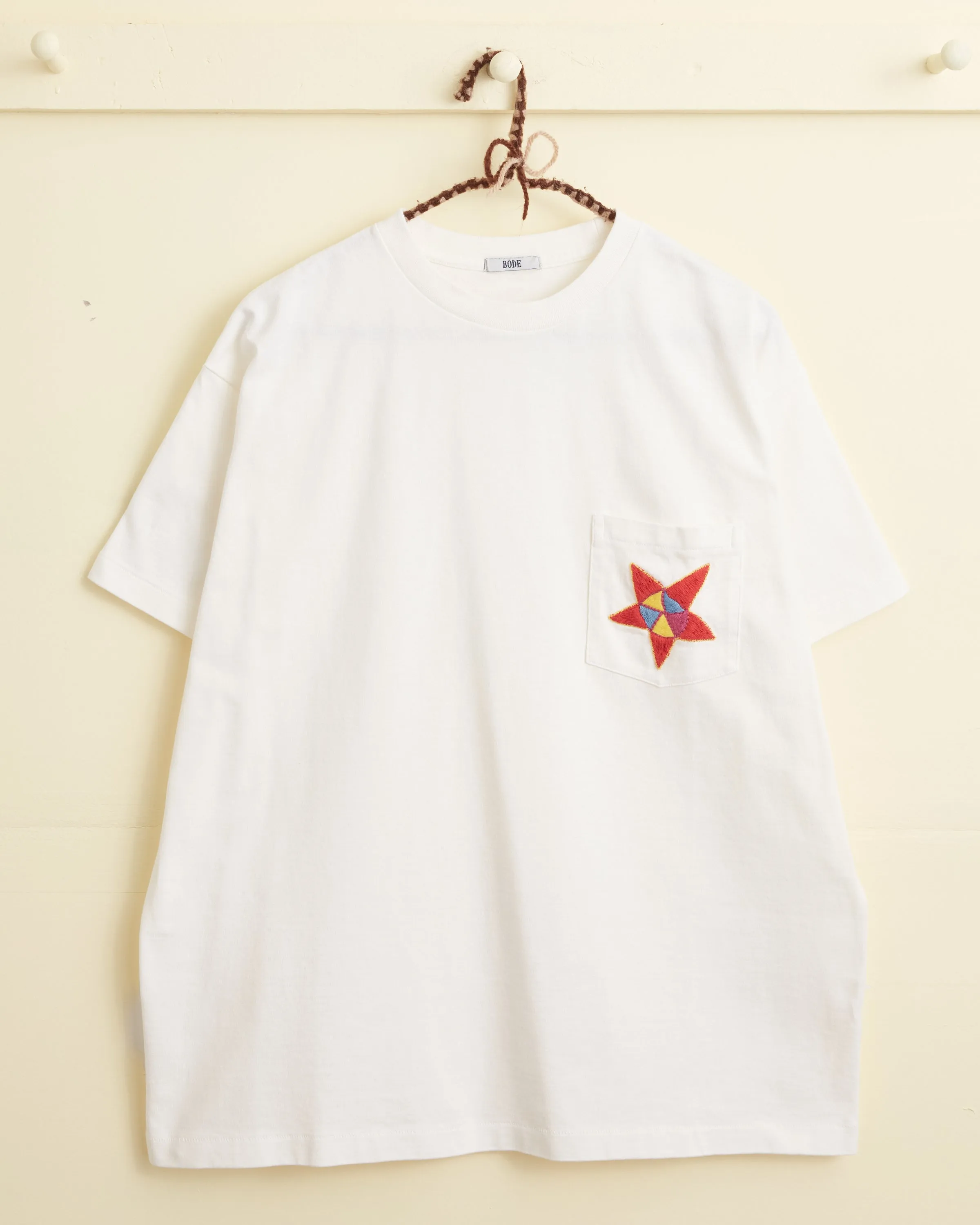 Star Pocket Tee - White
