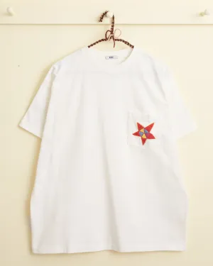 Star Pocket Tee - White